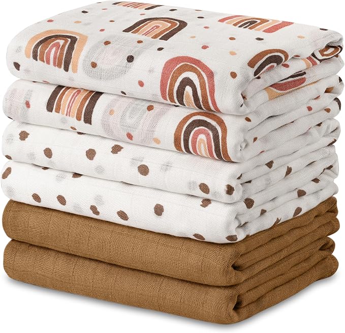 GLLQUEN BABY Receiving Blankets Muslin Swaddle Blanket by GLLQUENBABY