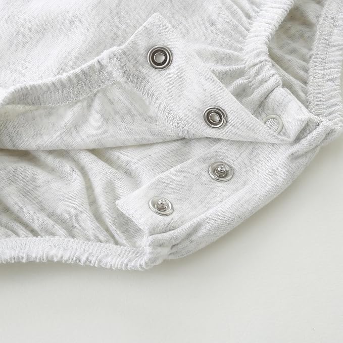 Baby Bubble Onesie Romper 100% Organic Cotton Clothes Short Sleeve Summer Solid - Image 6