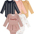 Gerber Baby Girls' 6-pack Long-sleeve Onesies Bodysuits by Gerber
