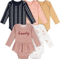 Gerber Baby Girls' 6-pack Long-sleeve Onesies Bodysuits by Gerber