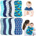 Baby Burp Cloths & Baby Bibs 2-in-1 Design Large Size 3 Layers Thicken Cotton by Benoxine