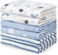 GLLQUEN BABY Receiving Blankets Boy Muslin Swaddle Blankets by GLLQUENBABY