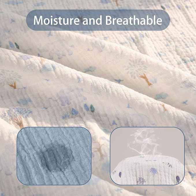 GLLQUEN BABY Muslin Swaddle Blankets - Image 3