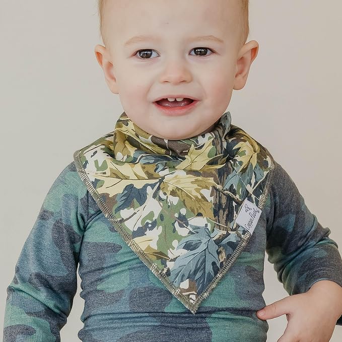 Copper Pearl Baby Bibs 4 Pack, Printed Bandana Drool Bibs - Image 4