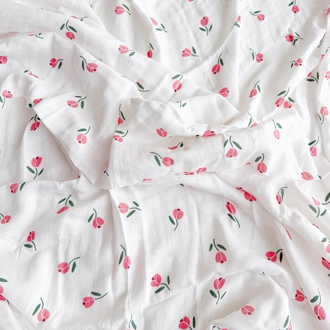 Ali+Oli Muslin Swaddle Blanket for Baby Large 47" x 47" Soft Rayon Made from - Image 4