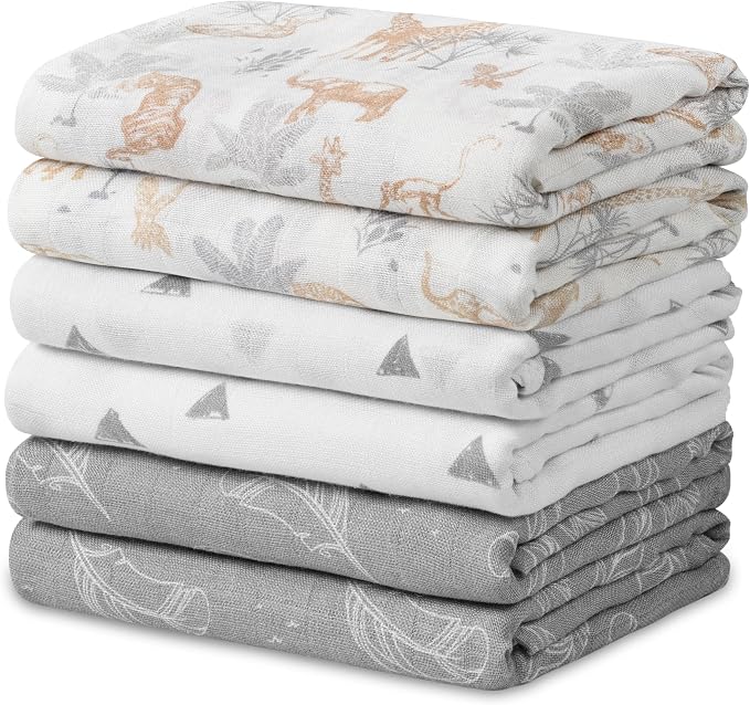 GLLQUEN BABY Receiving Blankets Muslin Swaddle Blanket by GLLQUENBABY