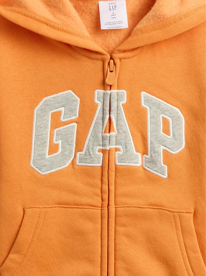 GAP Baby Boys' Playtime Favorites Logo Full Zip Hoodie Hooded Sweatshirt - Image 3