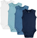 HonestBaby baby-boys Sleeveless Bodysuits One-piece 100% Organic Cotton by HonestBaby