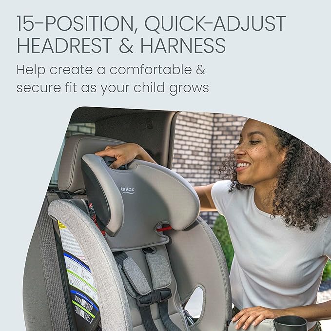 Britax One4Life Slim All-in-One Car Seat, 10 Years of Use, 17.5” SpaceSaver Design, Converts from Rear-Facing Infant Car Seat to Forward-Facing Booster Seat, ClickTight Installation, Sea Foam
