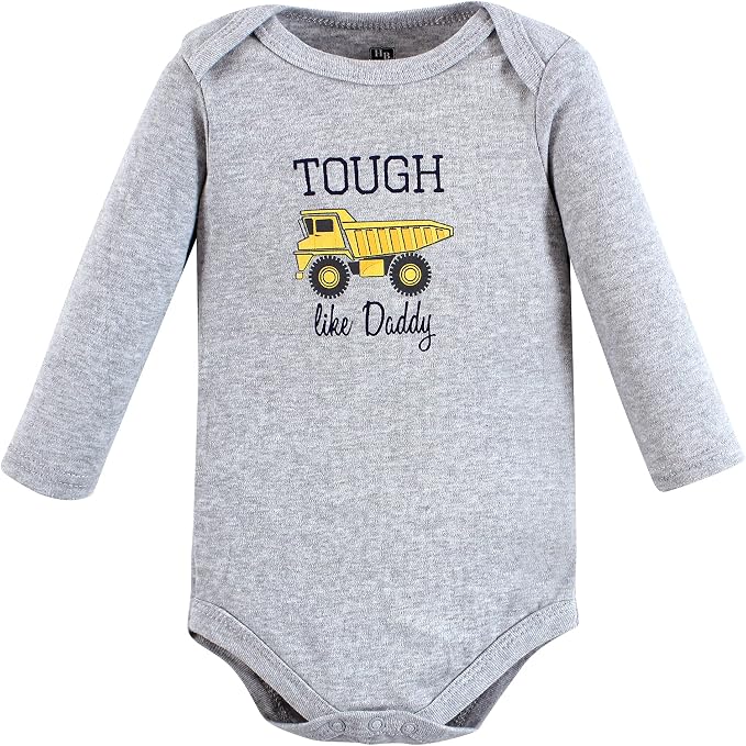 Hudson Baby Baby Girls' Cotton Long-sleeve Bodysuits 3-pack - Image 3