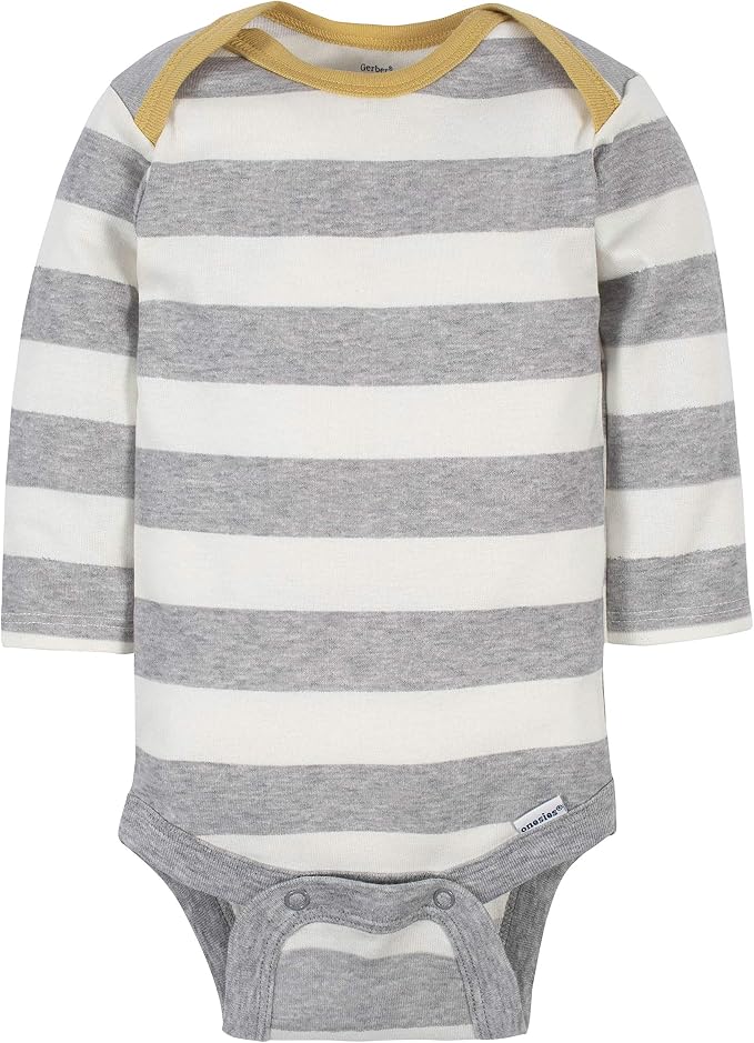 Gerber Baby Boys 6-Pack Long Sleeve Onesies Bodysuit - Image 3