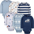 Gerber Baby Boys 6-Pack Long Sleeve Onesies Bodysuit by Gerber