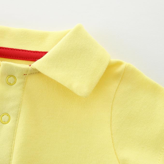 Baby Girl Collared Onsie Polo Bodysuit Boy Cotton Romper Short Sleeve 0~24M - Image 3