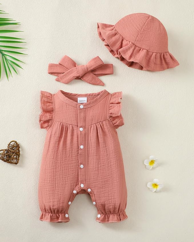 Newborn Baby Girl Clothes Outfits One-Piece Romper Preemie-18Month | Cute Baby - Image 2