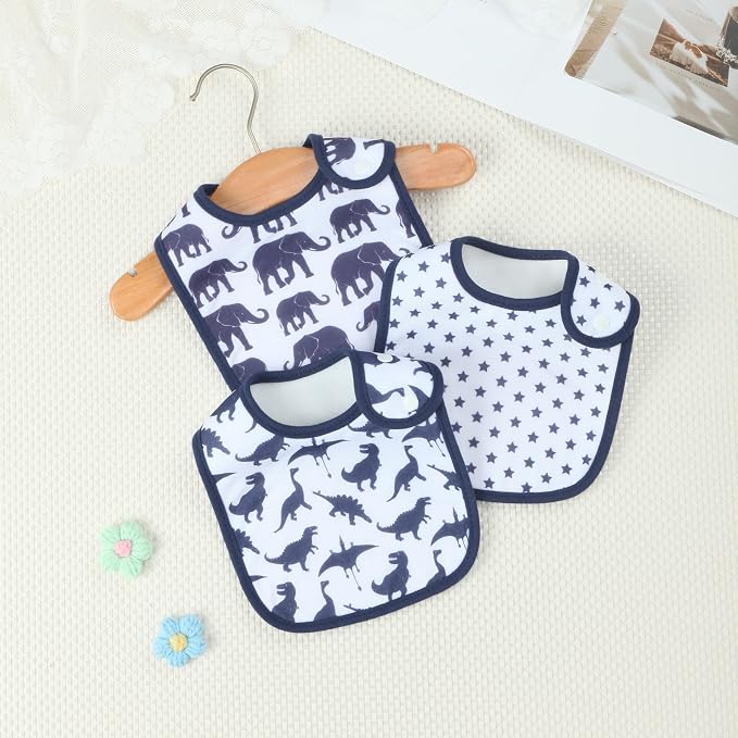 Baby Bibs Soft and Absorbent Cotton Bandana Bibs Set - Image 8