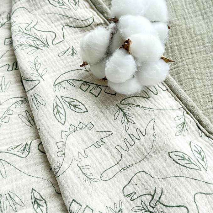 CREVENT 40''X40'' 100% Organic Cotton Muslin Baby Blanket - Image 7