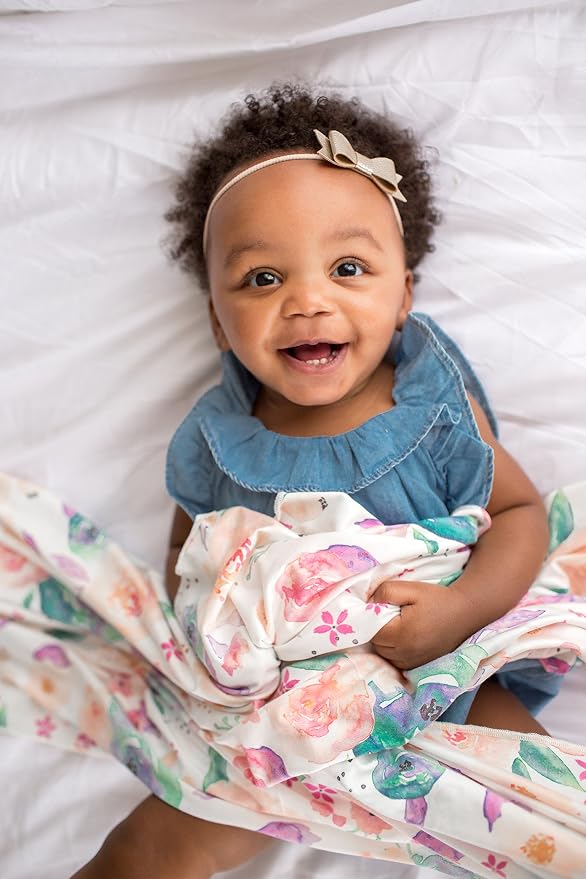 Copper Pearl Swaddle Blankets for Newborns | Soft Stretchy Receiving Blankets - Image 5