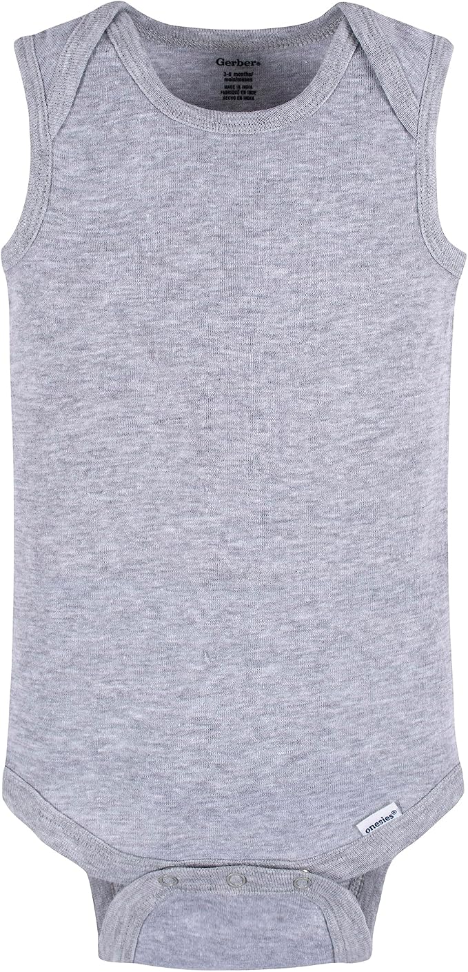 Gerber Baby Boys Multi-Pack Sleeveless Onesies Bodysuit - Image 5