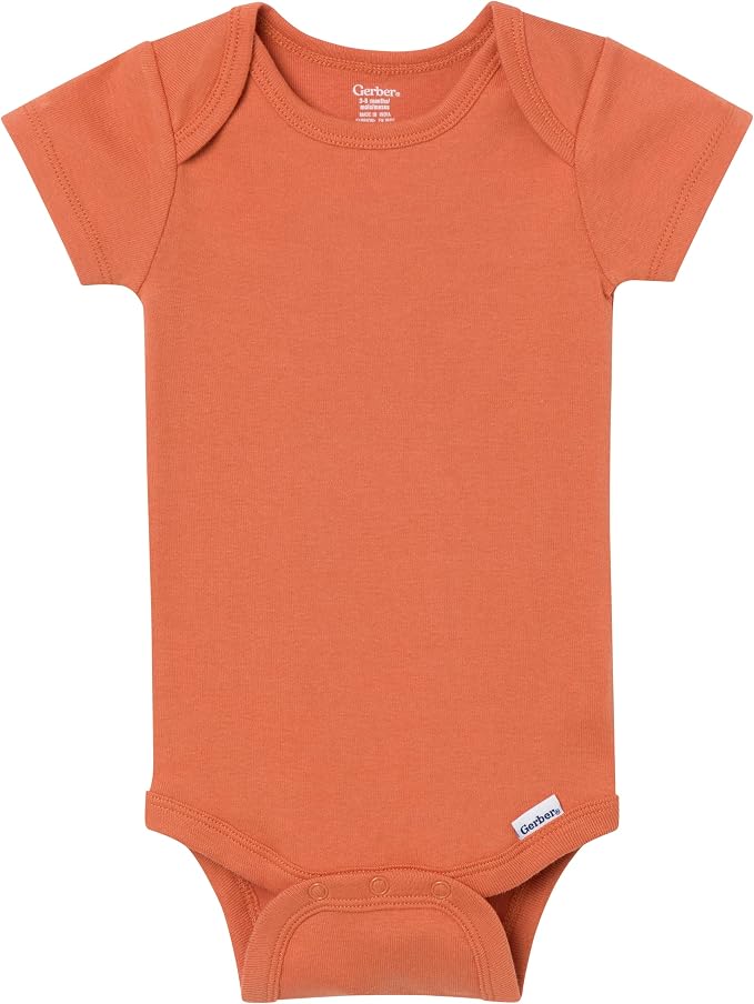 Gerber Baby Boys & Girls 5-Pack Solid Onesies Bodysuits - Image 6