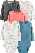 Simple Joys by Carter's Baby Girls 5-pack Long-sleeve Bodysuit by SimpleJoysbyCarters