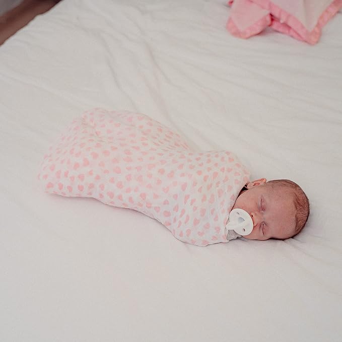 Comfy Cubs Muslin Swaddle Blankets Pack of 4, 47 x 47 Inches, Soft Cotton Baby - Image 2