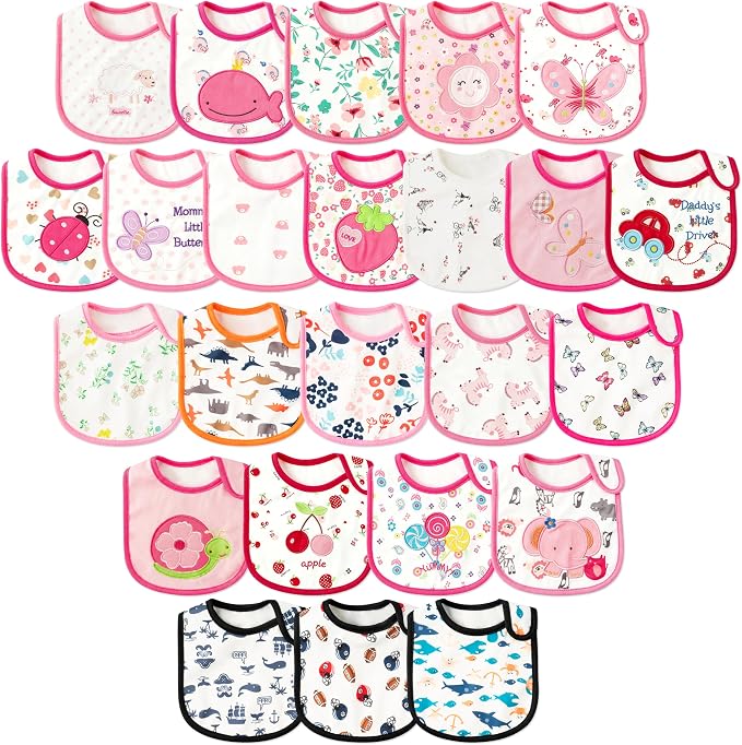 Cotton Waterproof Baby Bibs by 2ooya