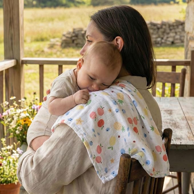GLLQUEN BABY Receiving Blankets Muslin Swaddle Blanket - Image 2