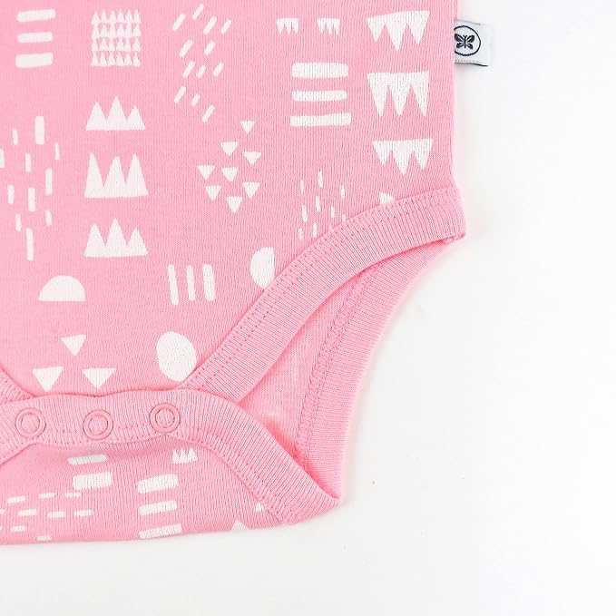 HonestBaby baby-girls 5-pack Short Sleeve Bodysuits One-piece 100% Organic - Image 3