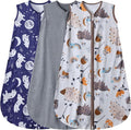 BSTOPPT 3 Pack Baby Sleep Sack 100% Rayon Cotton Baby Sleeping Bag 2-Way Zipper by BSTOPPT