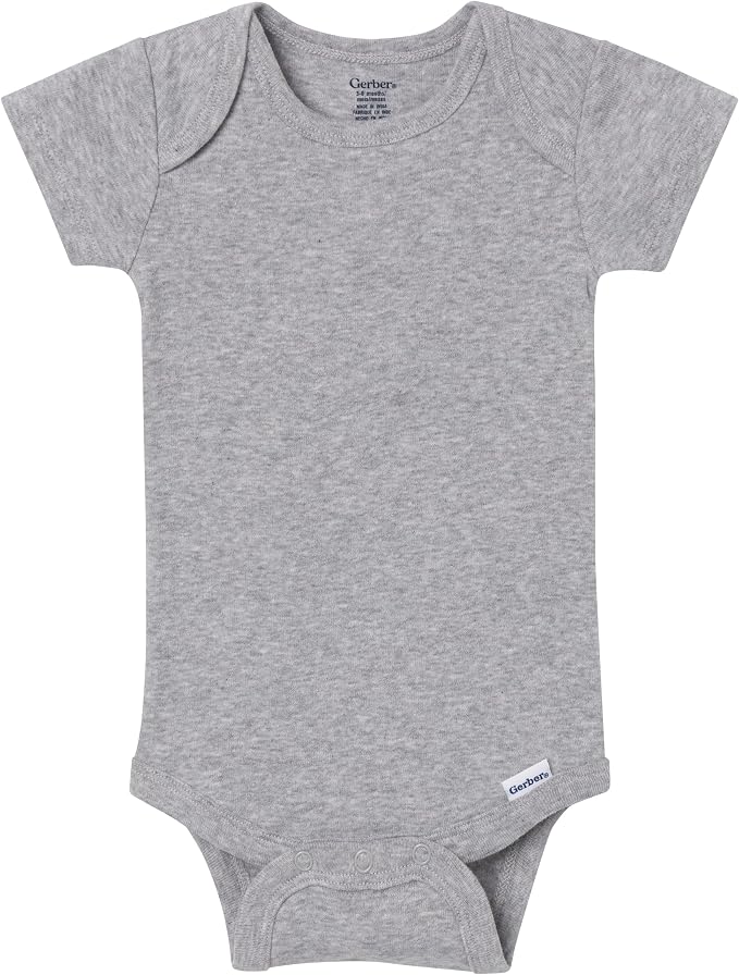 Gerber Baby Boys & Girls 5-Pack Solid Onesies Bodysuits - Image 2