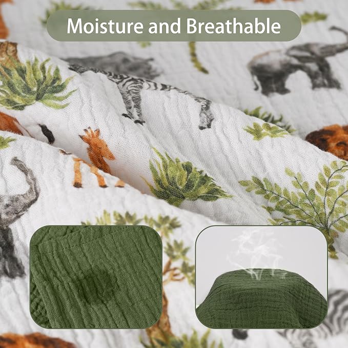 GLLQUEN BABY Muslin Swaddle Blankets - Image 3