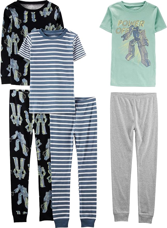 Simple Joys by Carter's Girls 6-piece Snug Fit Cotton Pajama Set by SimpleJoysbyCarters