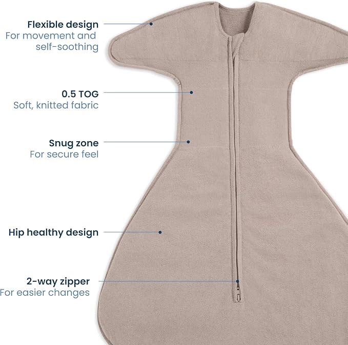 HALO Sleepsack SwaddleStretch, Arms Up or Extended Arms, Newborn Baby Swaddle - Image 3