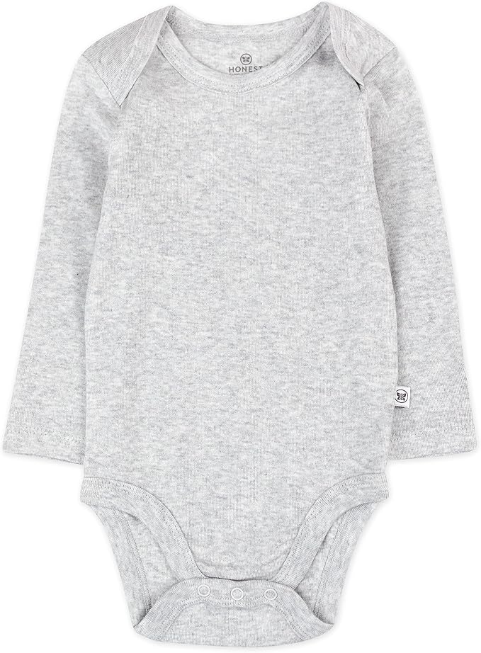 HonestBaby baby-girls 5-pack Long Sleeve Bodysuits One Piece 100% Organic Cotton - Image 2