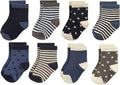 Hudson Baby Baby 8-pack Cotton Rich Newborn and Terry Socks by HudsonBaby