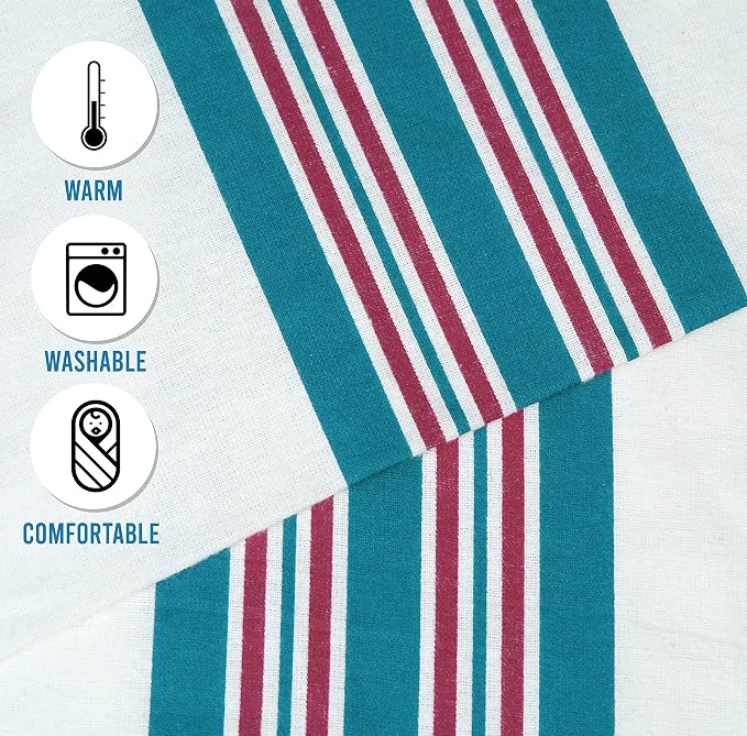 Baby Receiving Blankets, 100% Cotton Flannel Receiving Blanket, Ultra-Soft - Image 4