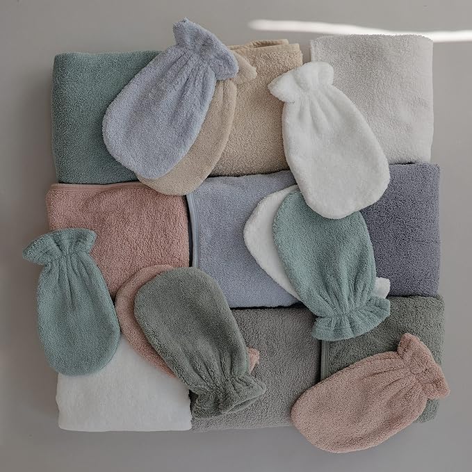 mushie Baby Hooded Towel | Organic Cotton (Blush)
