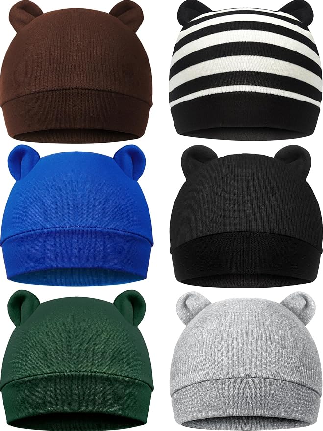 Geyoga Pieces Newborn Baby Hat Bear Ears by Geyoga