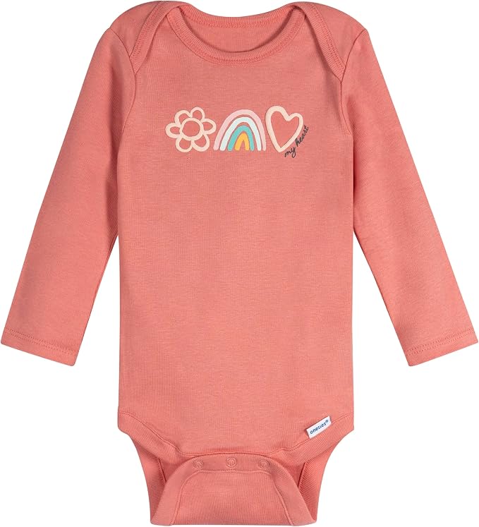 Onesies Brand Baby Boys & Girls 6-Pack Long Sleeve Bodysuits - Image 7
