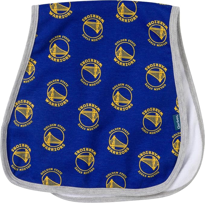 Gerber Baby NBA Bandana Bib and Burp Cloth Set - Image 5