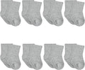 Gerber baby-boys 8-pack Wiggle-proof Jersey Crew Socks by Gerber