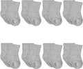 Gerber baby-boys 8-pack Wiggle-proof Jersey Crew Socks by Gerber