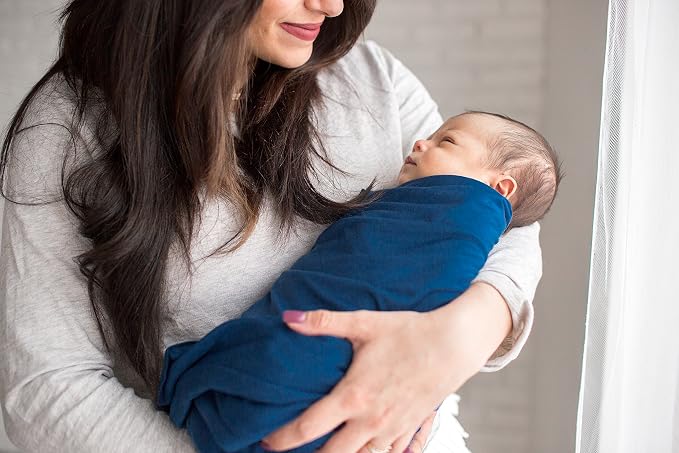 Copper Pearl Swaddle Blankets for Newborns | Soft Stretchy Receiving Blankets - Image 4