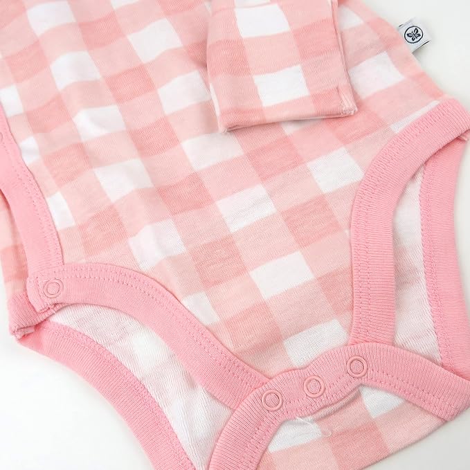 HonestBaby Baby 3-pack Long Sleeve Side-snap Kimono Bodysuits Organic Cotton - Image 3