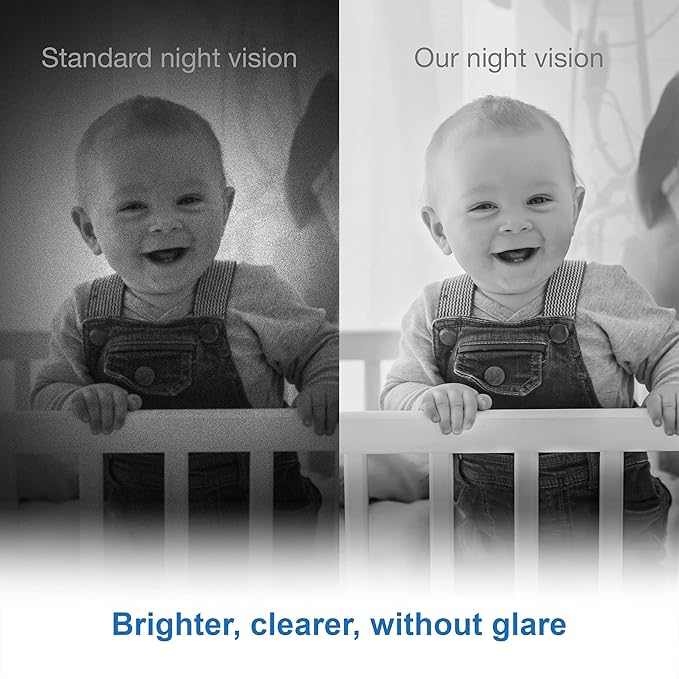 VTech VM350 Baby Monitor, 5" Screen, 1000ft Long Range, Night Vision, 2-Way Talk, Lullabies, Secured Transmission No WiFi