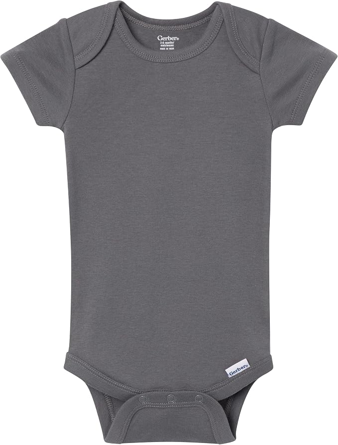 Gerber Baby Boys & Girls 5-Pack Solid Onesies Bodysuits - Image 3