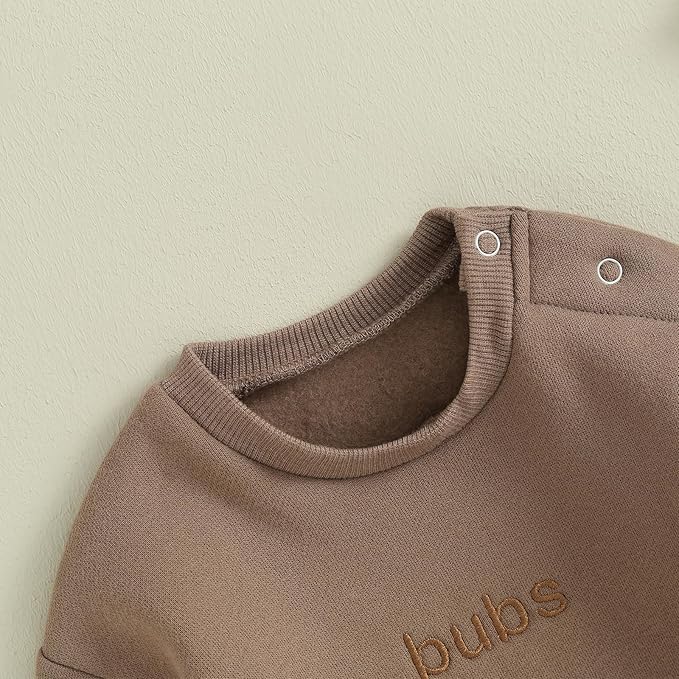 VISGOGO Newborn Infant Baby Boy Girls Oversized Romper Little Dude Sweater Onesie Coming Home Outfit Neutral Clothes