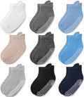 Baby Non Slip Grip Ankle Socks for Infants Toddlers Kids Boys Girls 9 Pack | by JAKIDAR