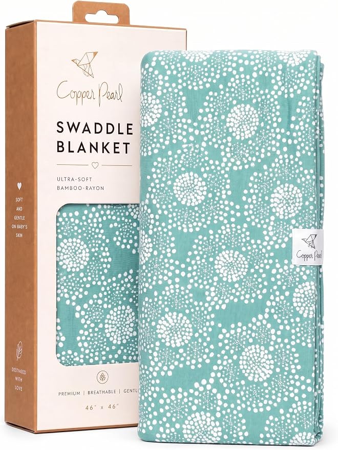 Copper Pearl Swaddle Blankets for Newborns | Soft Stretchy Receiving Blankets by CopperPearl