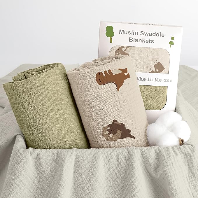 Susurration Muslin Receiving Blanket, 100% Cotton Swaddle Blankets - Image 7